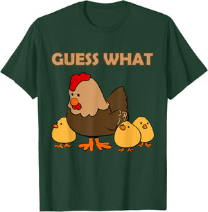 Guess What Chicken Butt Front and Back T-Shirt - T-Shirt | Forest