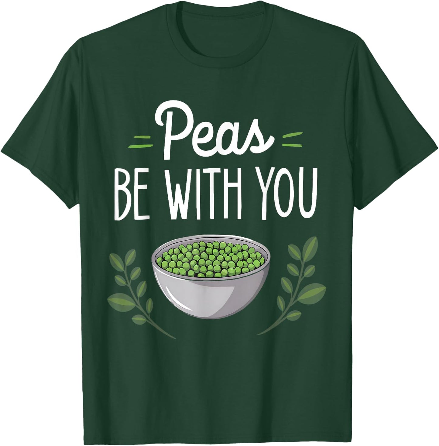 Funny Thanksgiving | Family Matching Peas Be With You T-Shirt - T-Shirt | Forest