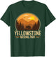 Yellowstone National Park Adventure Retro Vintage Hiking T-Shirt - T-Shirt | Forest