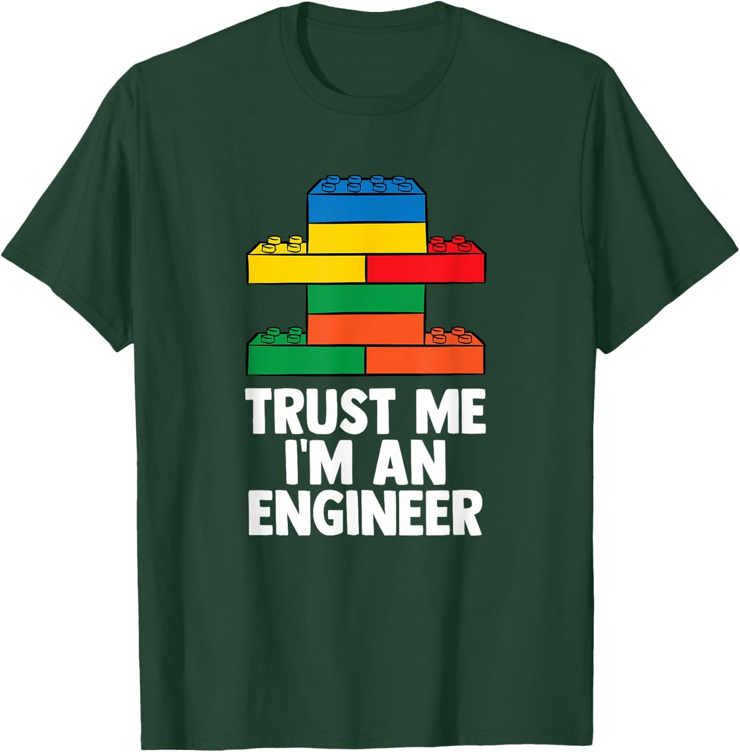 Brick Builder Funny Blocks Building Master Builder Toys Kids T-Shirt - T-Shirt | Forest