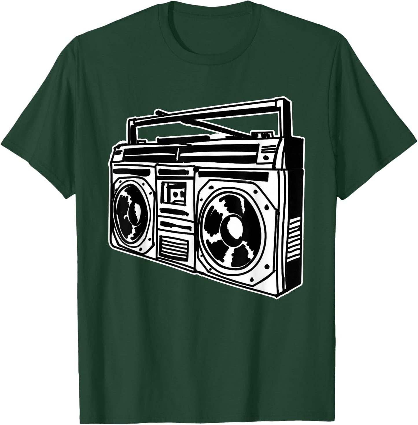 Ghetto Blaster 80's 90's Hip Hip Rap T-Shirt - T-Shirt | Forest