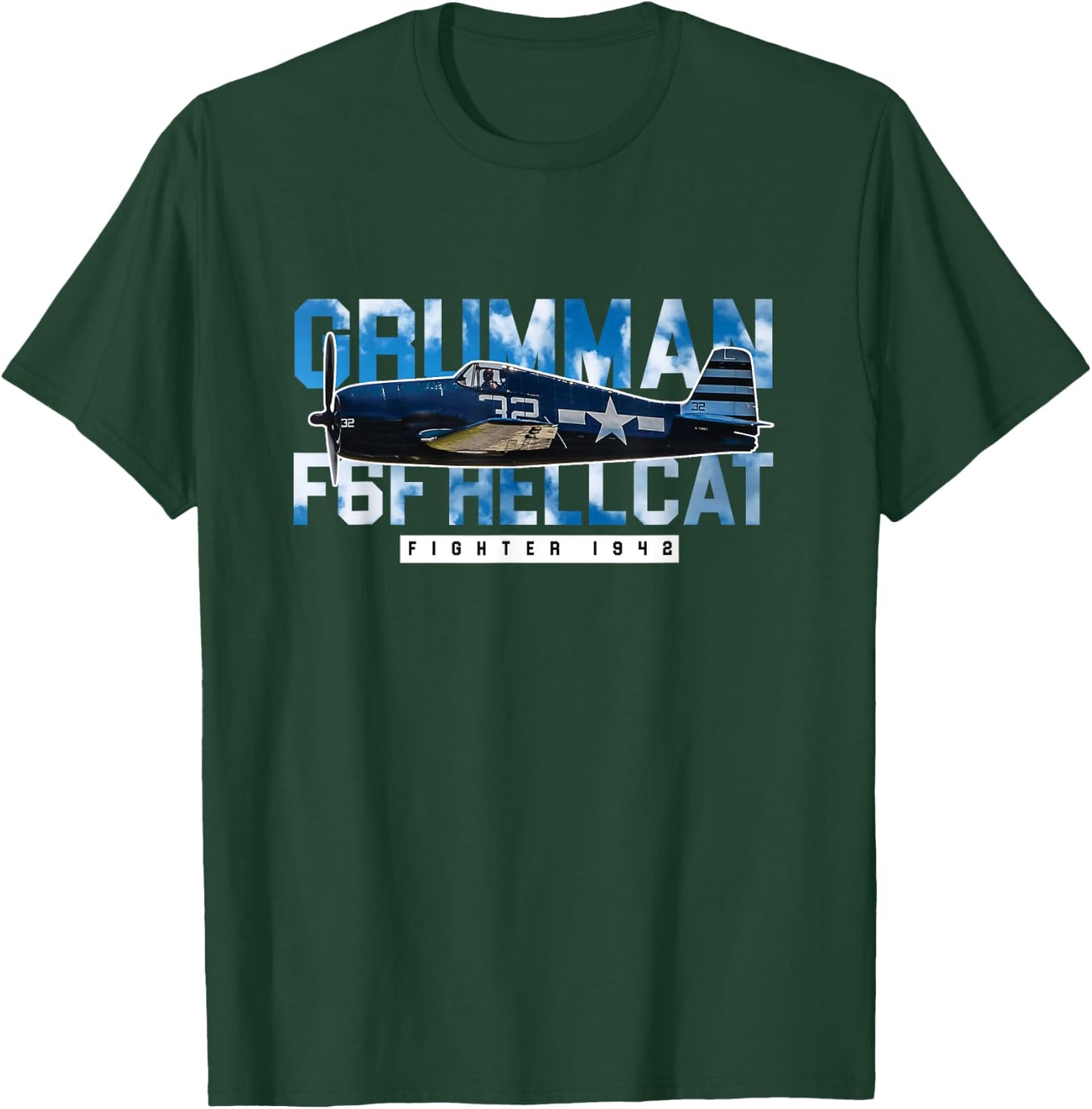 F6F Hellcat Gift - WW2 Warbird Fighter Pilot Gift Women T-Shirt - T-Shirt | Forest