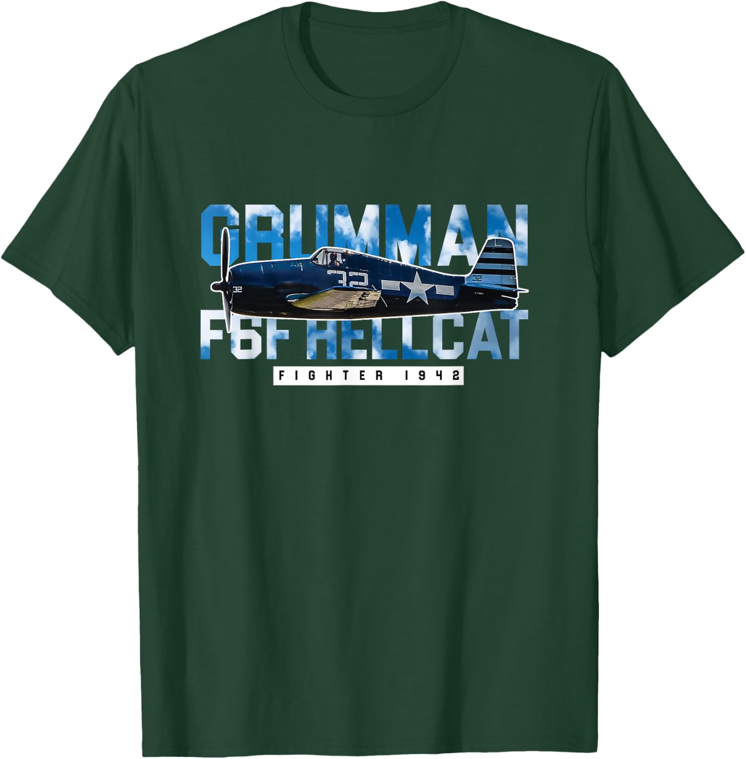 F6F Hellcat Gift - WW2 Warbird Fighter Pilot Gift Women T-Shirt - T-Shirt | Forest