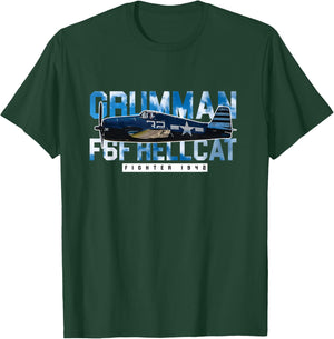 F6F Hellcat Gift - WW2 Warbird Fighter Pilot Gift Women T-Shirt - T-Shirt | Forest