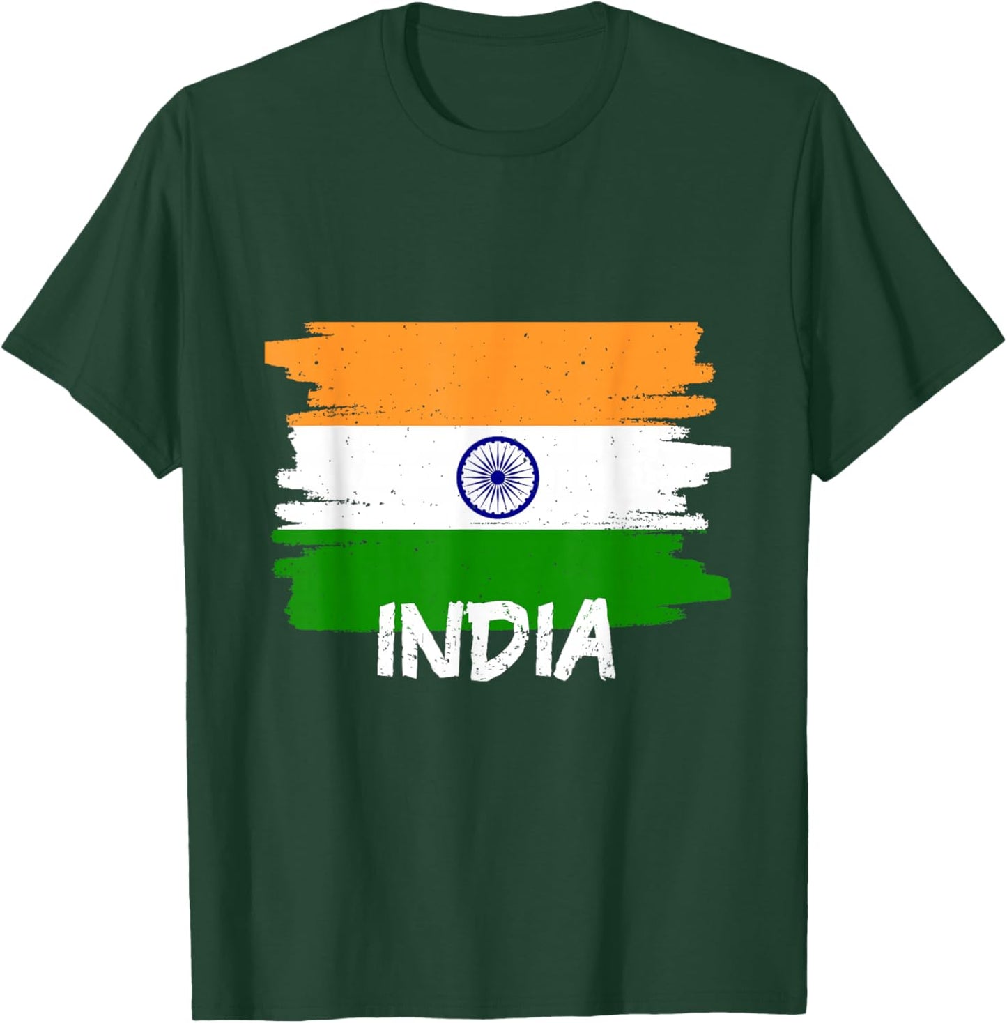 Cool India Flag T-Shirt - T-Shirt | Forest
