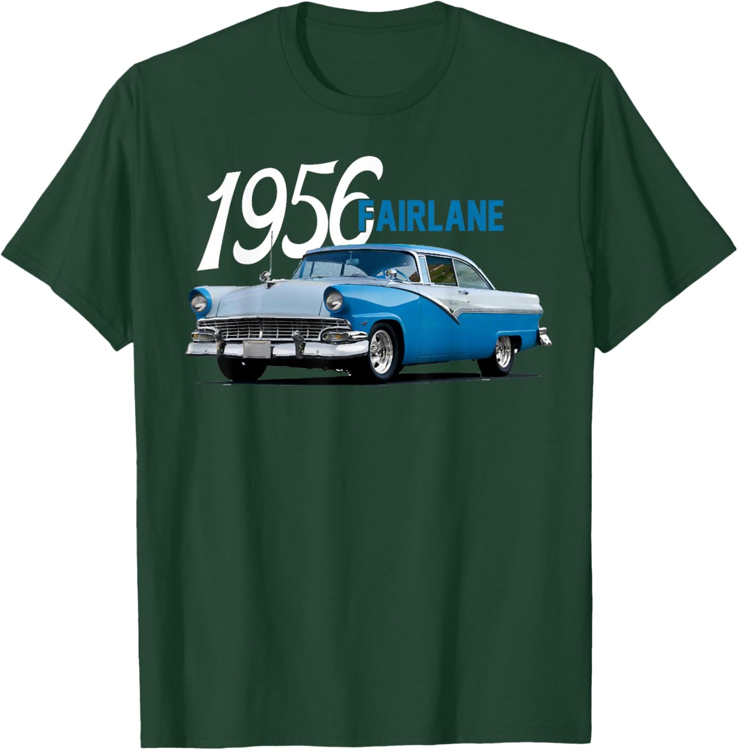 1956 56 Fairlane, Classic Car Art T-Shirt - T-Shirt | Forest