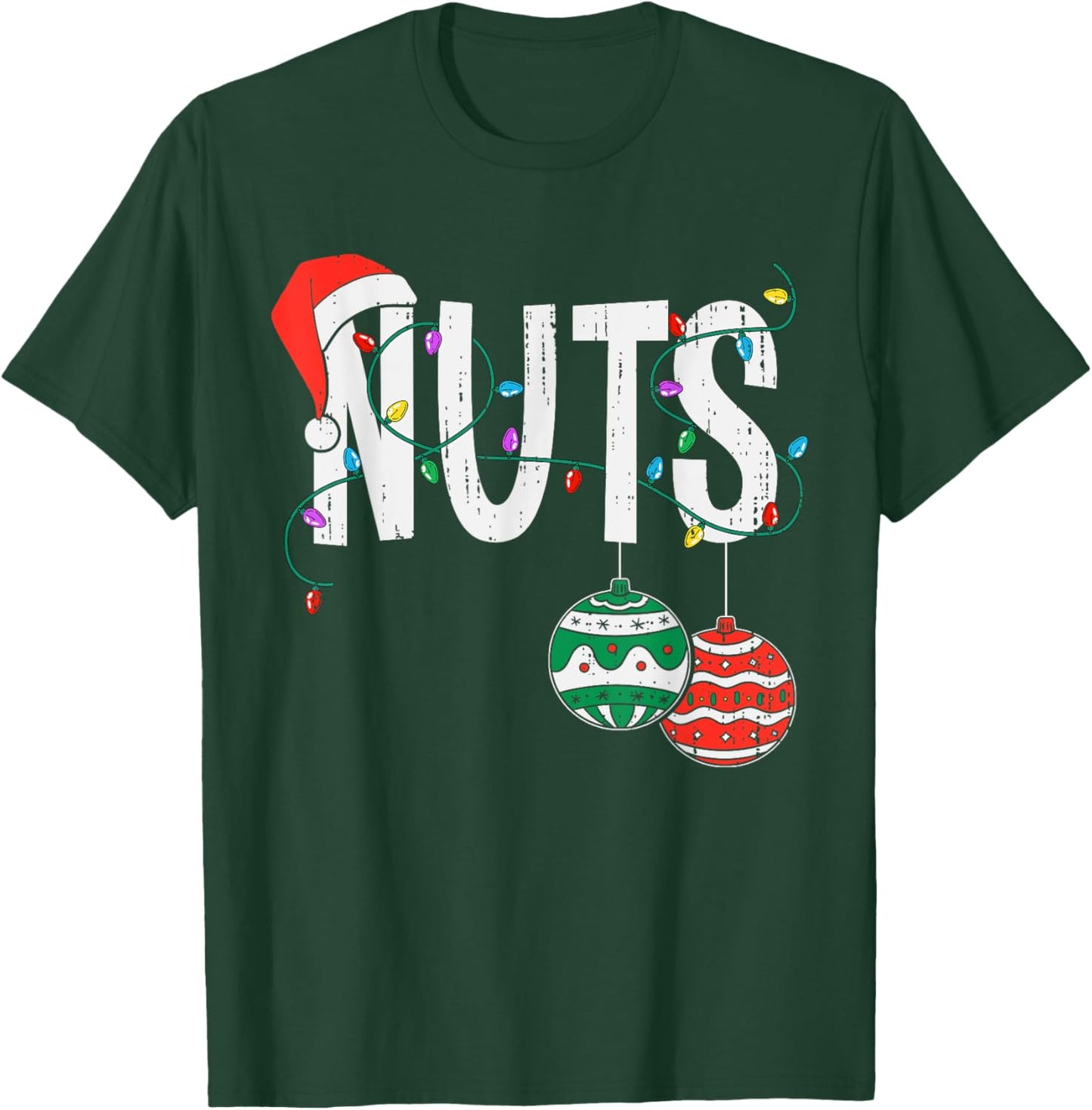 Chest Nuts Christmas Shirt Funny Matching Couple Chestnuts T-Shirt - T-Shirt | Forest