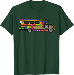 Pinoy | Philippines Jeepney Filipino Pride T-Shirt - T-Shirt | Forest