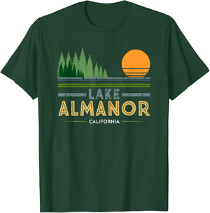 Vintage Lake Almanor California T-Shirt - T-Shirt | Forest