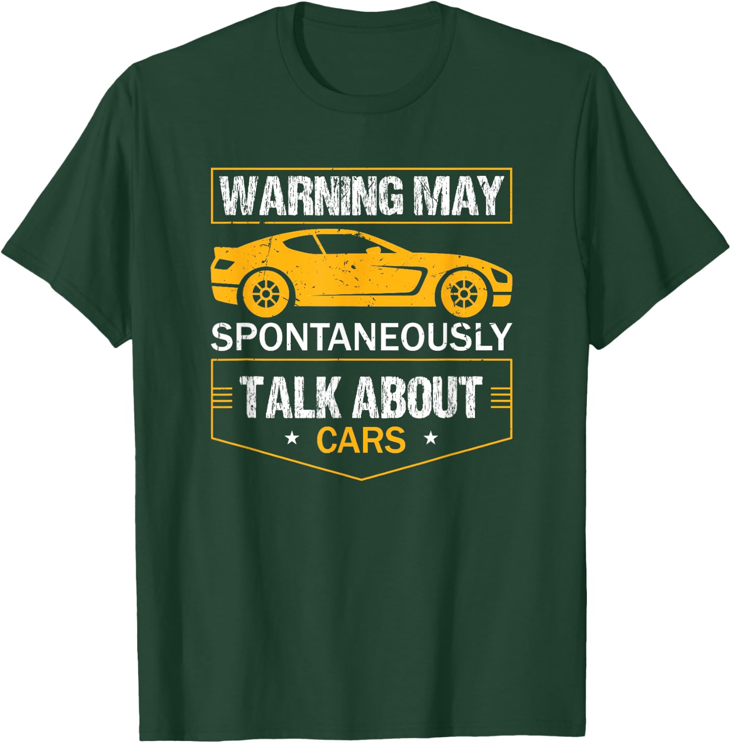 Warning May Spontaneously Start Talking About Cars Salesman T-Shirt - T-Shirt | Forest