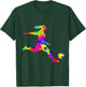 Soccer Girl Women Youth T-Shirt - T-Shirt | Forest