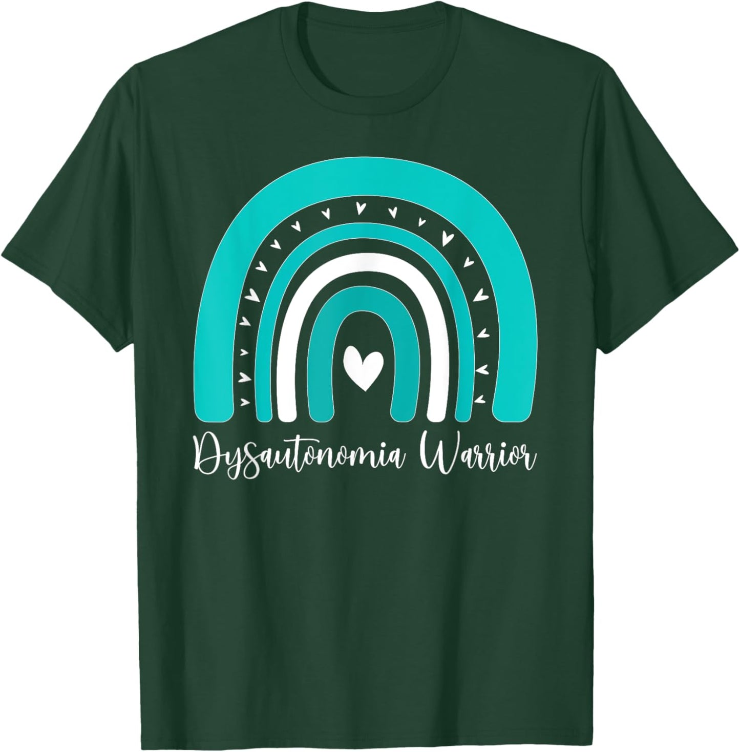 Dysautonomia Warrior Rainbow Dysautonomia Awareness T-Shirt - T-Shirt | Forest