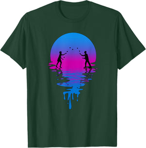 Vintage Retro Sunset Juggling T-Shirt - T-Shirt | Forest
