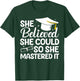 Masters Degree Graduation Art Girl Masters Degree T-Shirt - T-Shirt | Forest