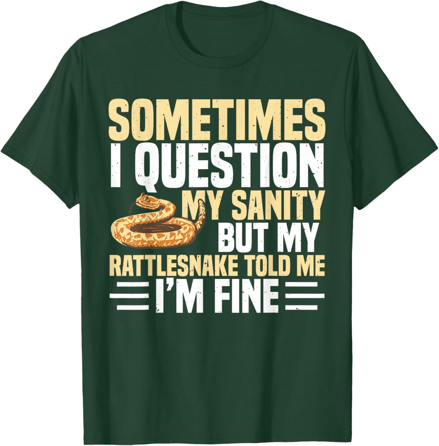 Rattlesnake Terrarium Foode Sanke Owner Rattlesnake T-Shirt - T-Shirt | Forest