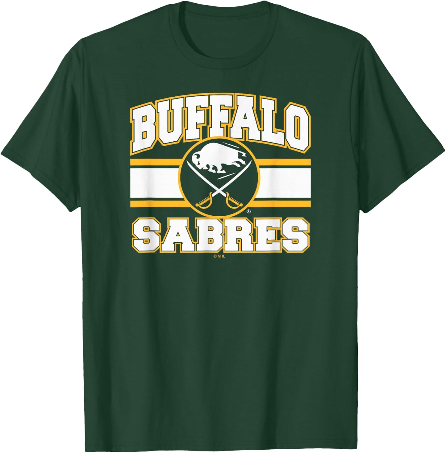 Buffalo Sabres Stripe Royal Blue Officially Licensed T-Shirt - T-Shirt | Forest