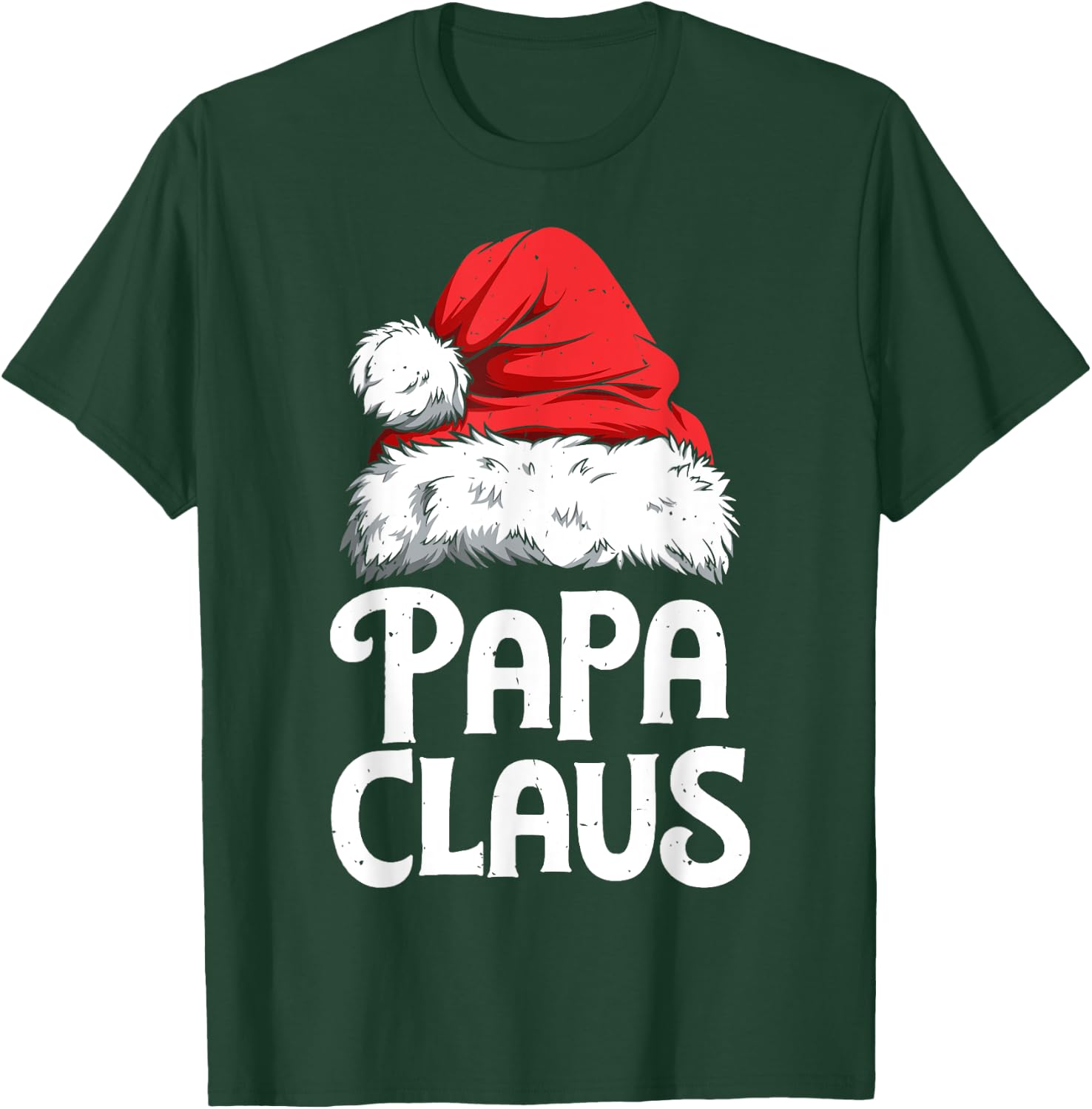 Papa Claus Christmas Dad Santa Family Matching Pyjamas Xmas T-Shirt - T-Shirt | Forest