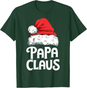Papa Claus Christmas Dad Santa Family Matching Pyjamas Xmas T-Shirt - T-Shirt | Forest