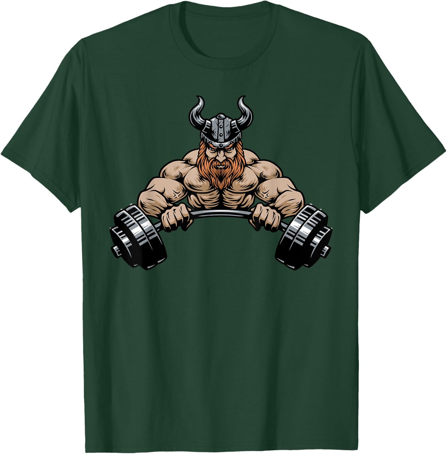 Viking Training gym for lover Strongman Bodybuilding workout T-Shirt - T-Shirt | Forest