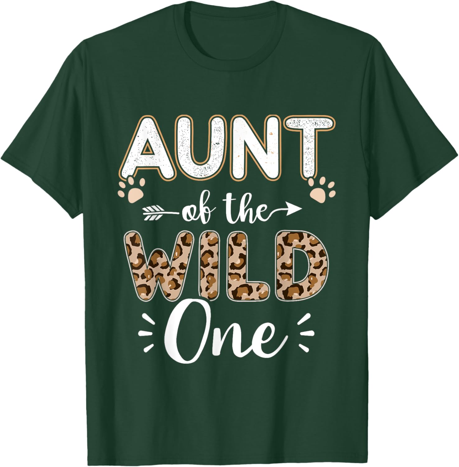 Aunt of the wild one birthday girl matching family party T-Shirt - T-Shirt | Forest