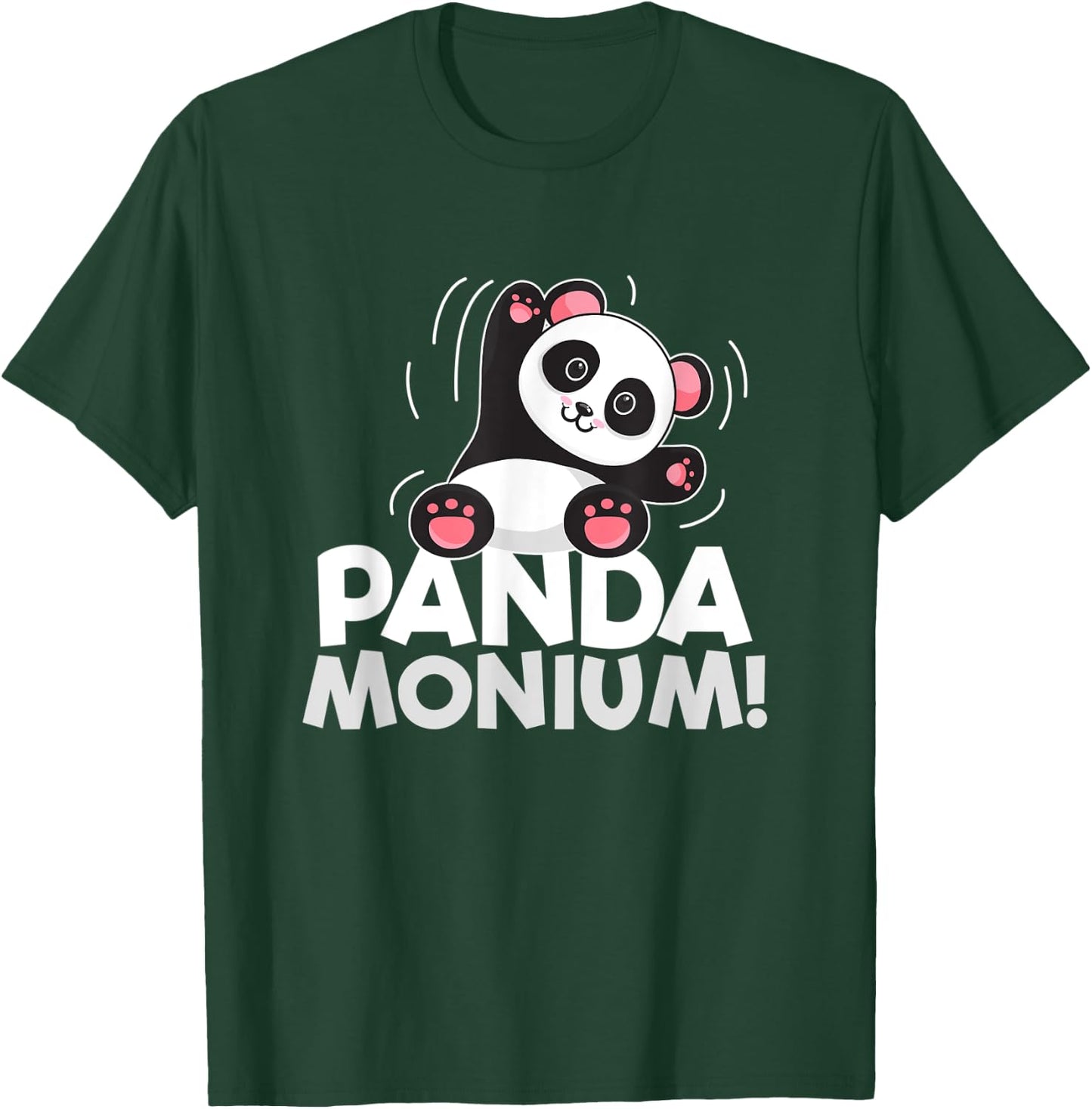 Pandamonium Funny Panda-Bear Pun T-Shirt - T-Shirt | Forest