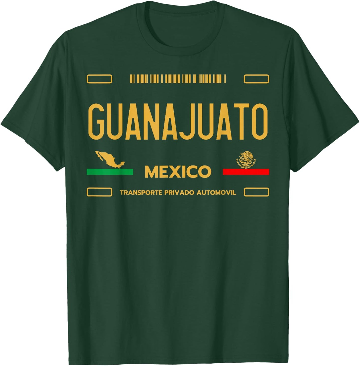 Guanajuato Mexico License Plate Aesthetic Guanajuato T-Shirt - T-Shirt | Forest