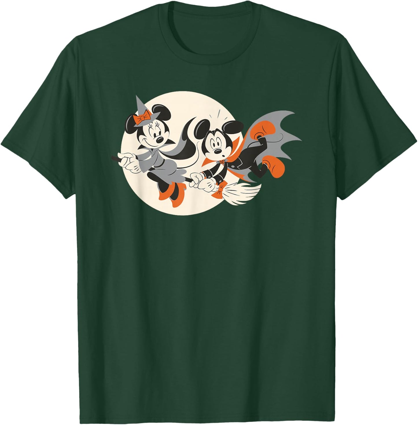 Disney - Halloween Mickey and Minnie Flying T-Shirt - T-Shirt | Forest