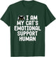 Funny Emotional Support Human For Cat Owners Feline Lovers T-Shirt - T-Shirt | Forest