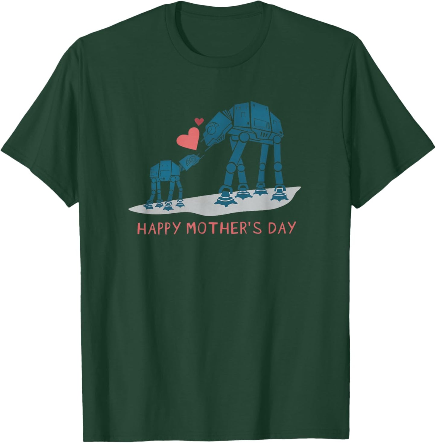 Star Wars AT-AT Walkers Happy Mother's Day , Black, S T-Shirt - T-Shirt | Forest