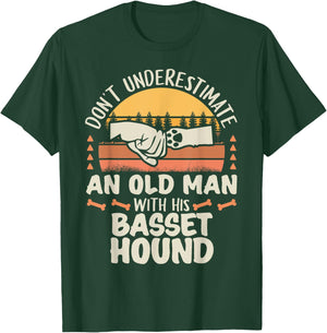 Basset Hound Shirt Men Women Dog Mom Dog Lover T-Shirt - T-Shirt | Forest