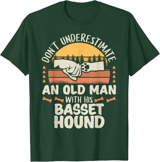Basset Hound Shirt Men Women Dog Mom Dog Lover T-Shirt - T-Shirt | Forest