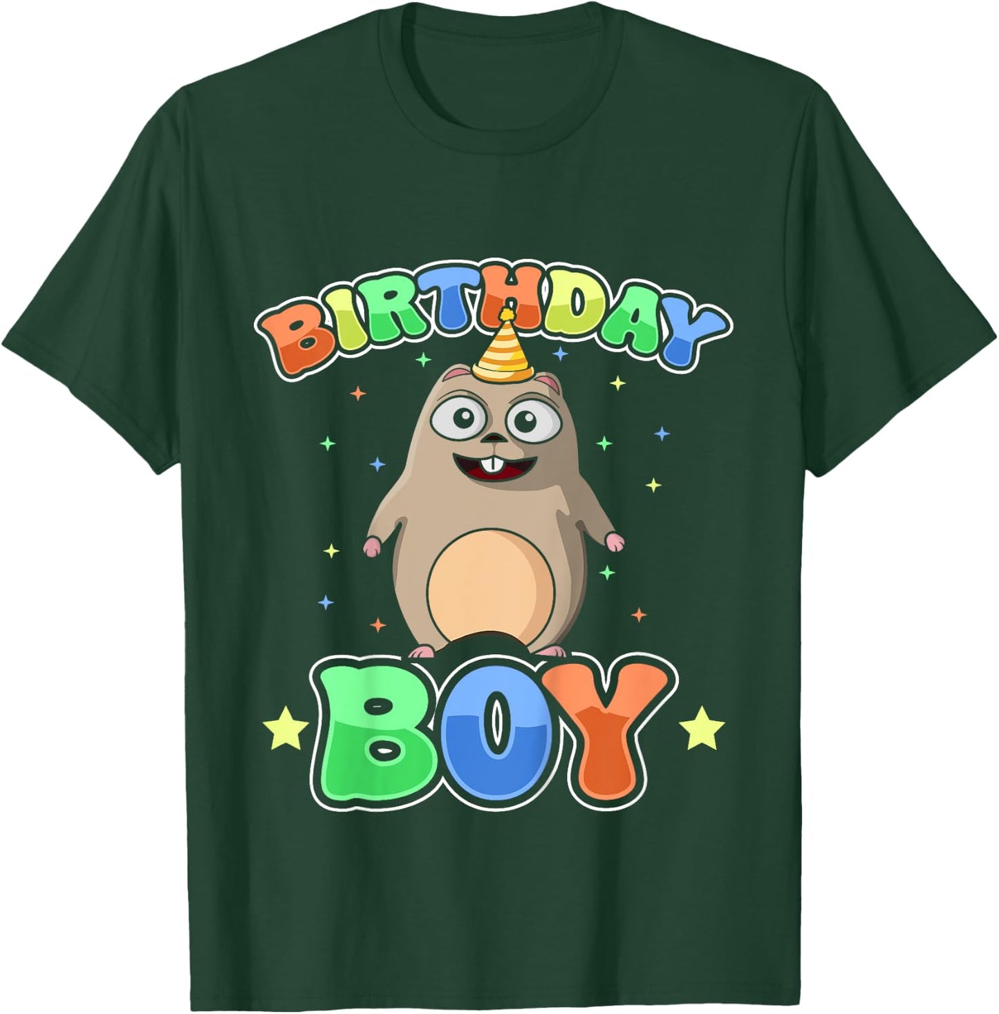 Kids Birthday Boy Lemming Outfit for Gamers and Animal Lovers T-Shirt - T-Shirt | Forest