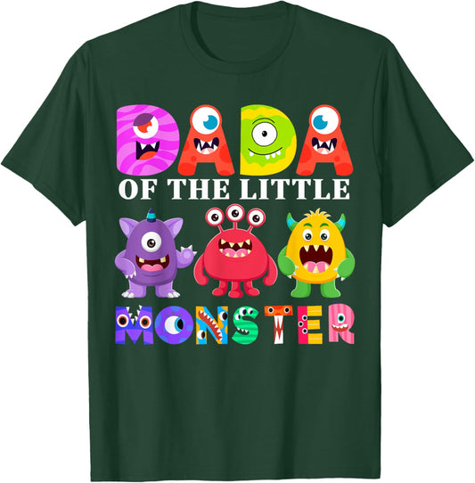 Dada Little Monster Kids 1st Birthday Party Family Monster T-Shirt - T-Shirt | Forest