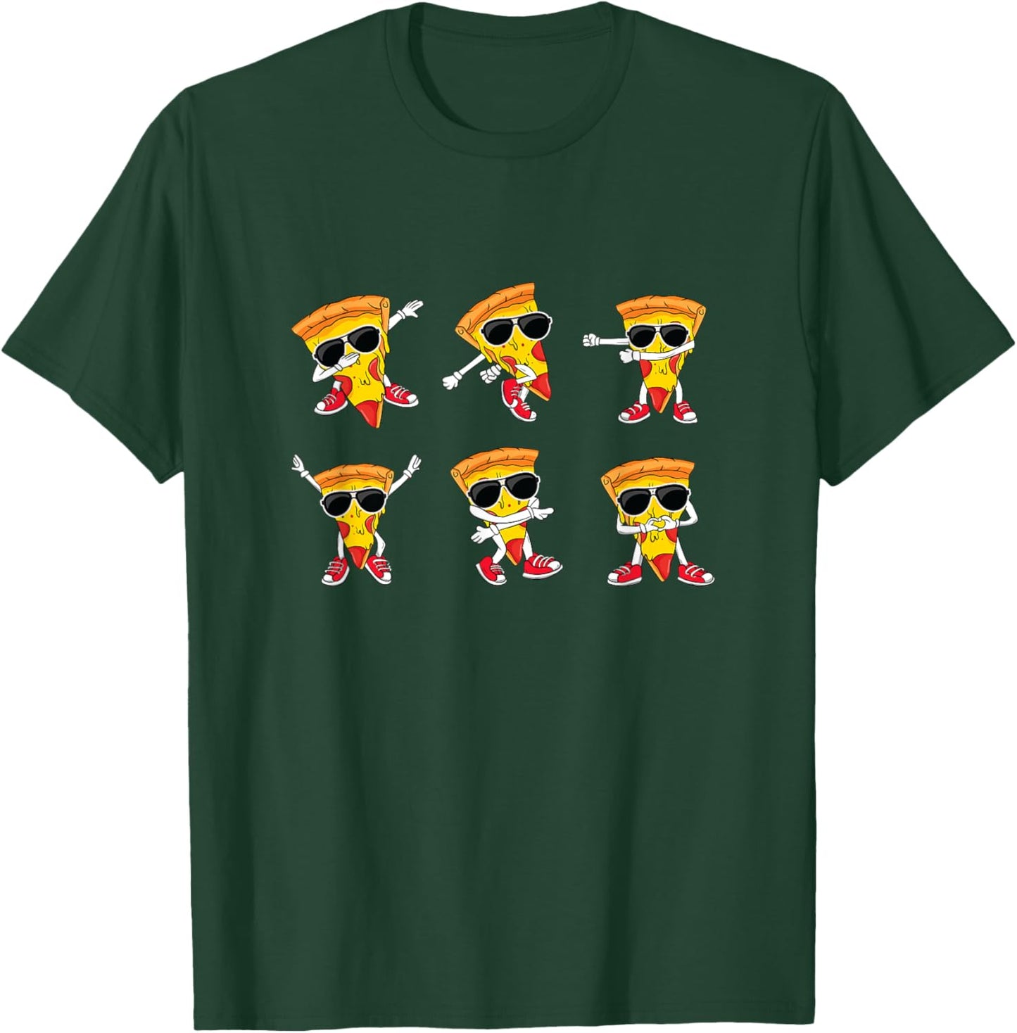 Dabbing Pizza Slice Dance Pizza Dancing Toddler Boy Pizza T-Shirt - T-Shirt | Forest