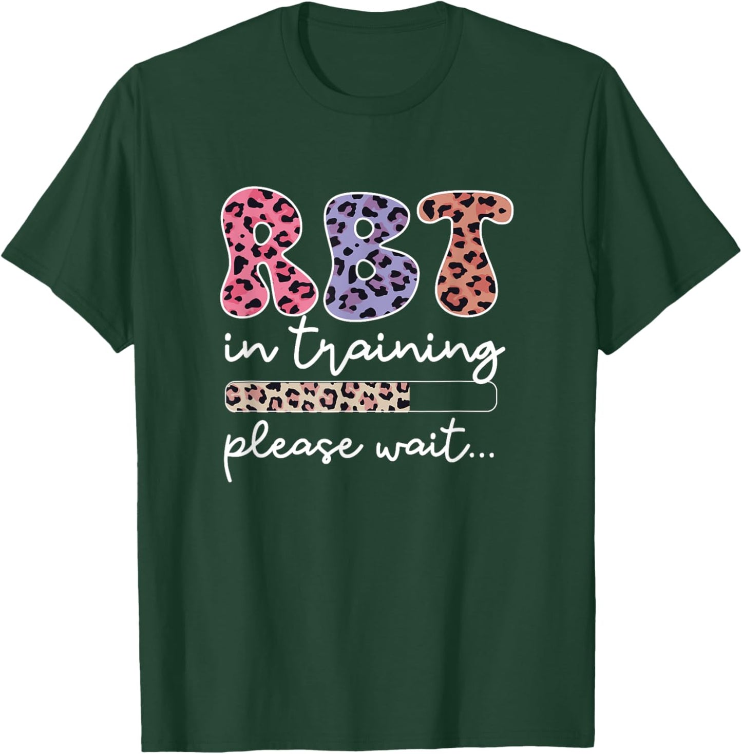 RBT in Training Registered Behavior Technician Leopard Print T-Shirt - T-Shirt | Forest