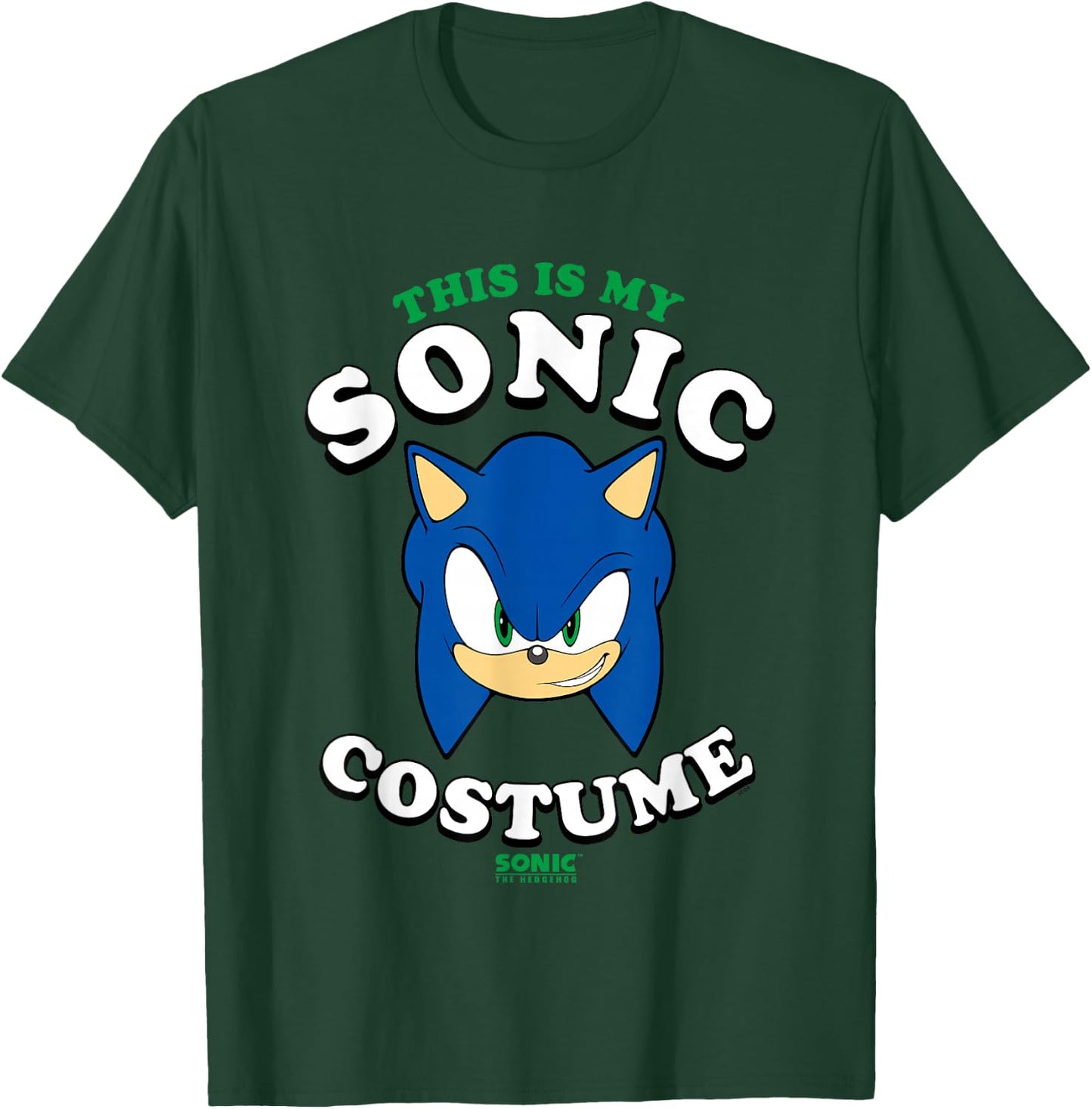 Sonic The Hedgehog Halloween This Is My Sonic Costume T-Shirt - T-Shirt | Forest