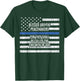 Blessed Are The Peacemakers Thin Blue Line Shirt Police T-Shirt - T-Shirt | Forest
