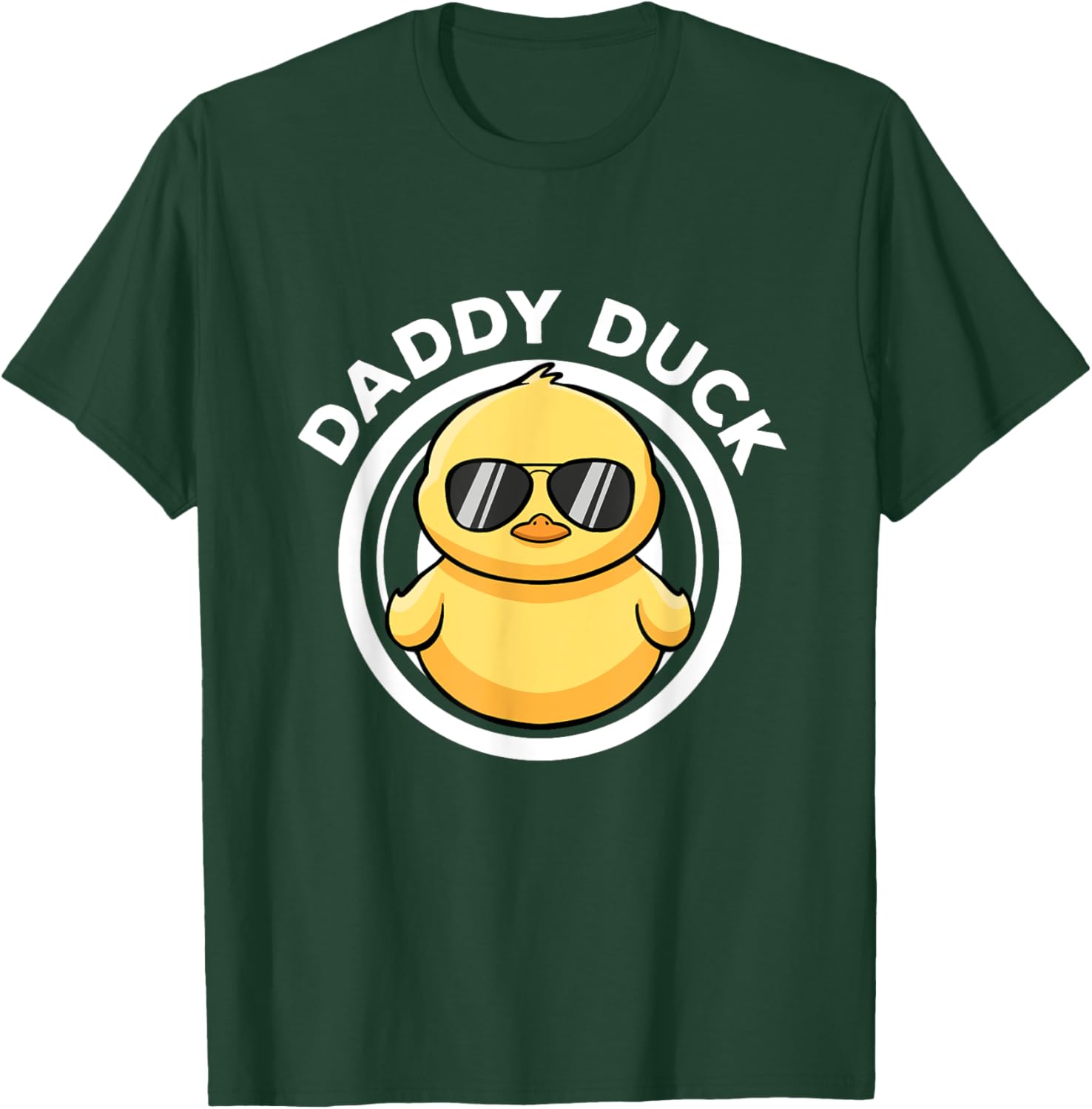 Daddy Duck Dad I Love Ducks Family Lover Funny Rubber Duck T-Shirt - T-Shirt | Forest