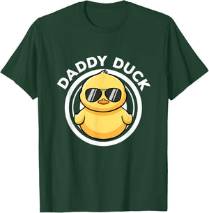 Daddy Duck Dad I Love Ducks Family Lover Funny Rubber Duck T-Shirt - T-Shirt | Forest