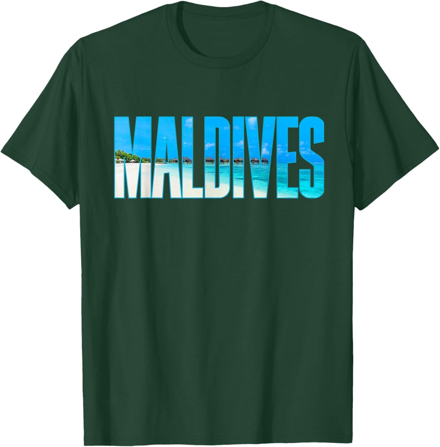 Malediven Souvenir für Paare oder Familie Sommerurlaub T-Shirt - T-Shirt | Forest