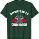 Ovarian Cancer Superhero Warrior Fighter Teal Ribbon T-Shirt - T-Shirt | Forest