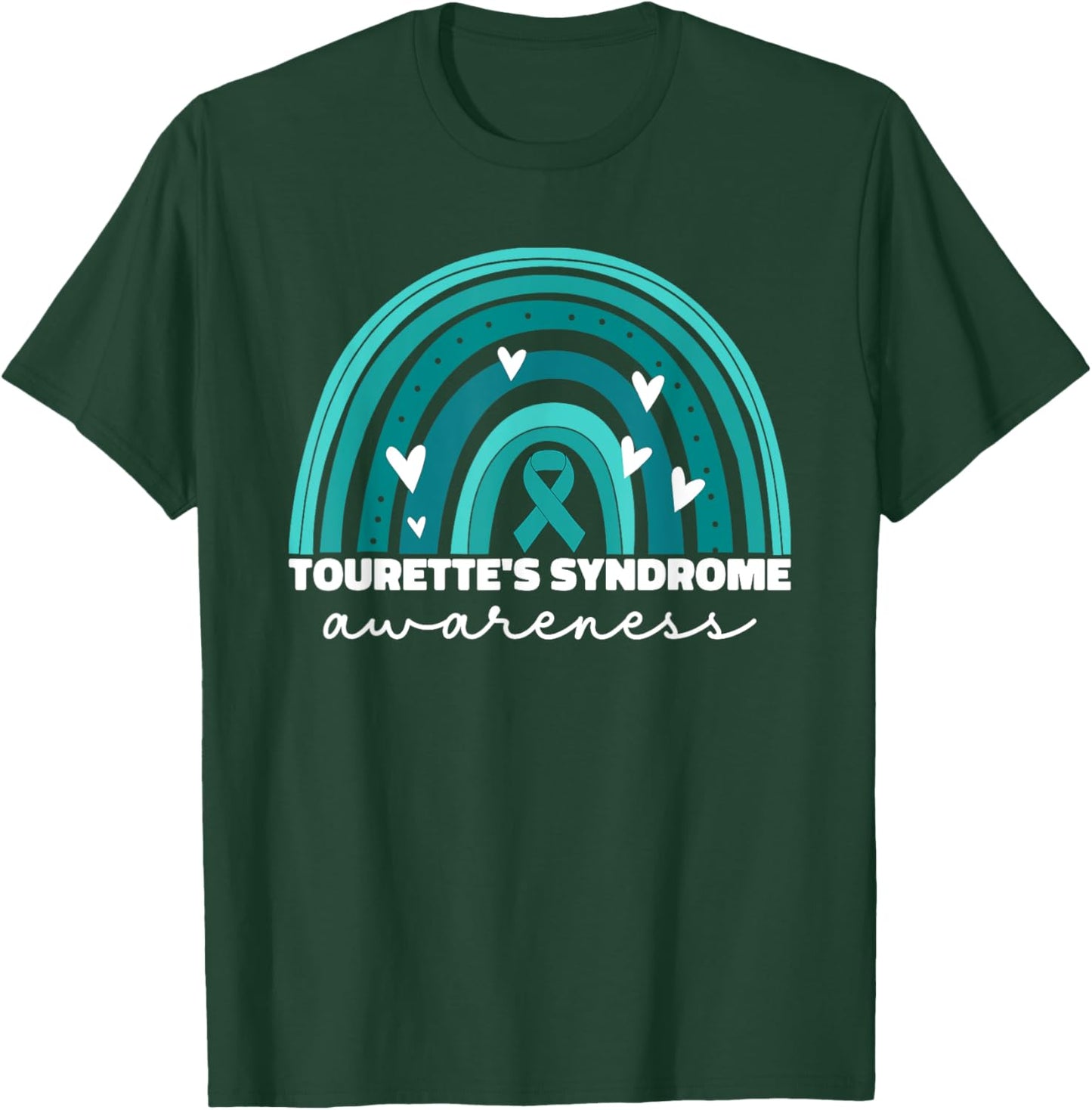 Tourette Syndrome Awareness Mom Tourette's Teal T-Shirt - T-Shirt | Forest