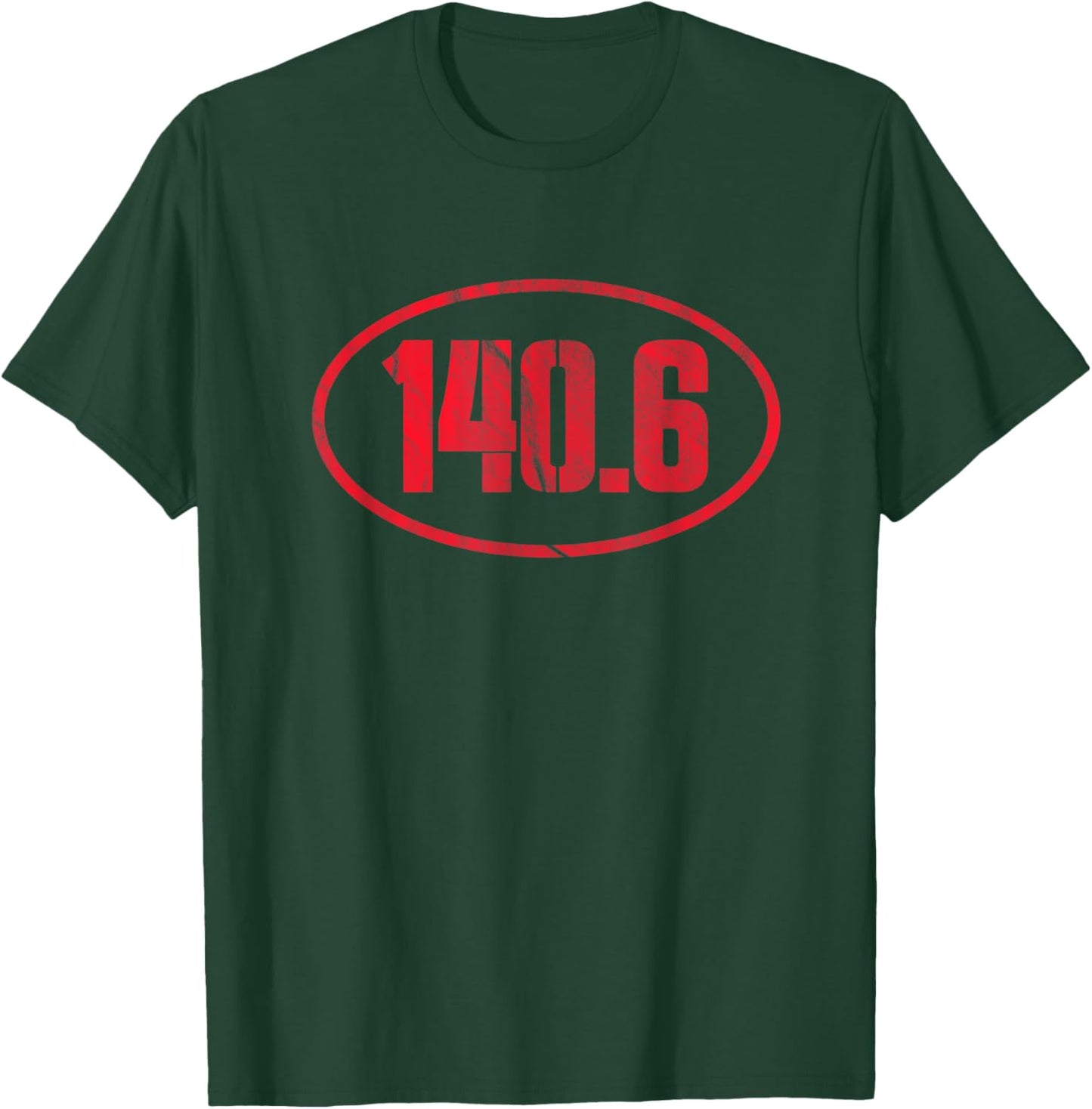 140.6 Triathlon Triathlete Vintage T-Shirt - T-Shirt | Forest