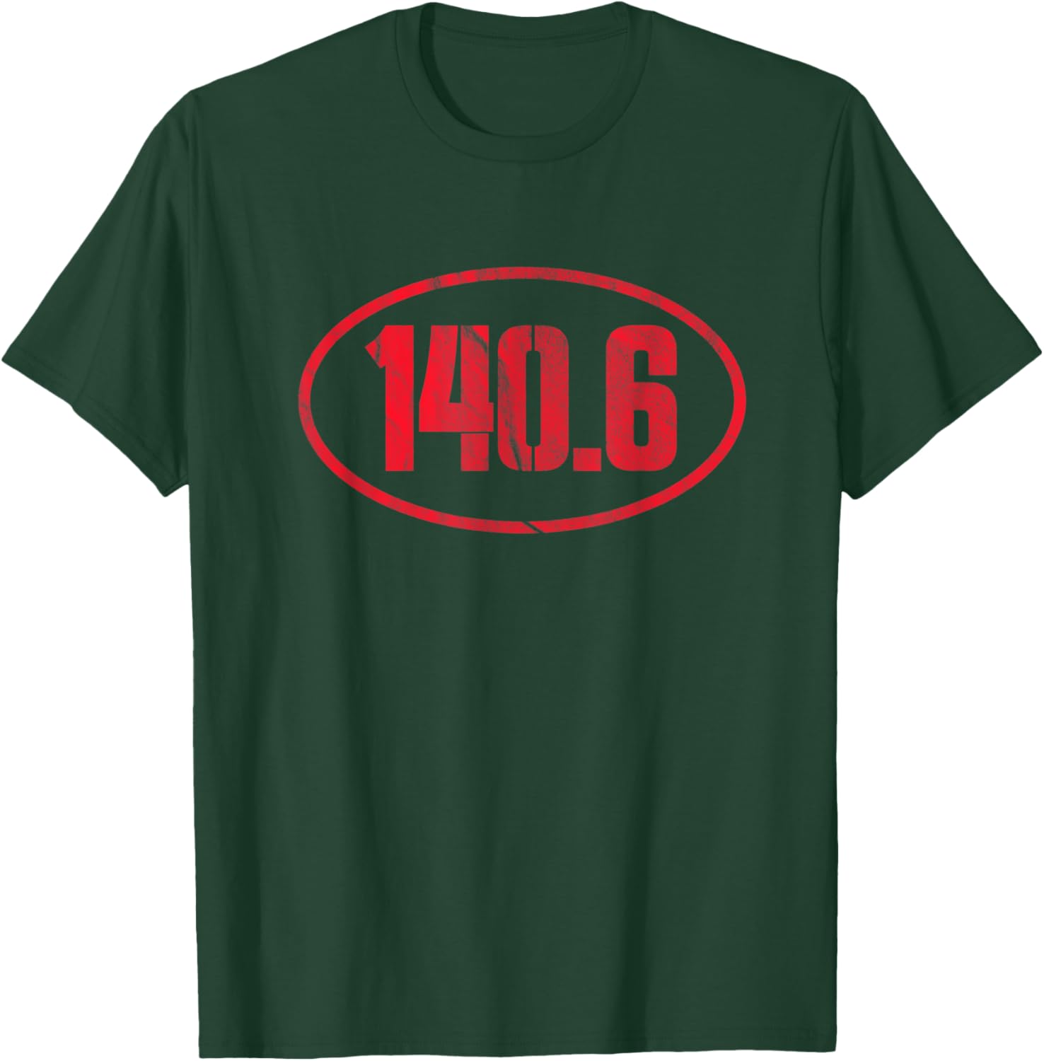 140.6 Triathlon Triathlete Vintage T-Shirt - T-Shirt | Forest