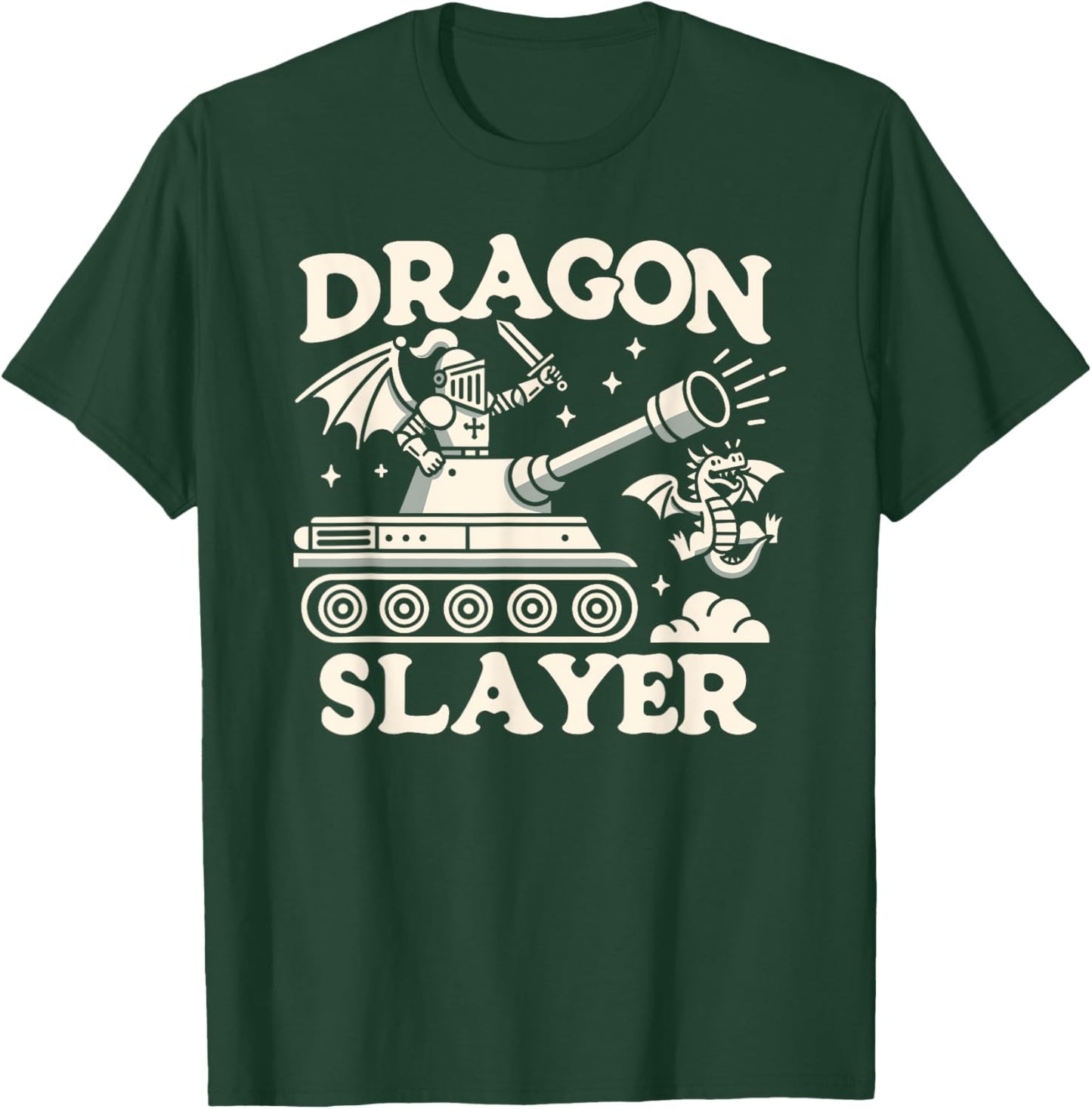 Dragon Slayer Knight Ren Faire LARP, Renaissance Festival T-Shirt - T-Shirt | Forest