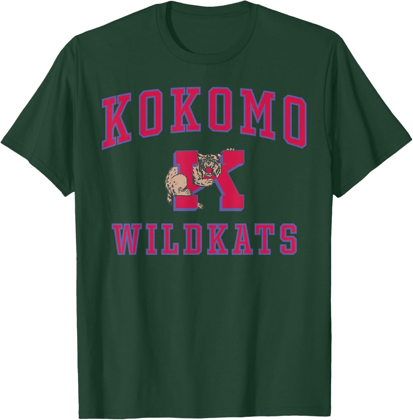 Kokomo High School Wildkats C1 T-Shirt - T-Shirt | Forest