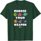 Splatoon Choose Your Weapon Ink Splat Nintendo Collage T-Shirt - T-Shirt | Forest