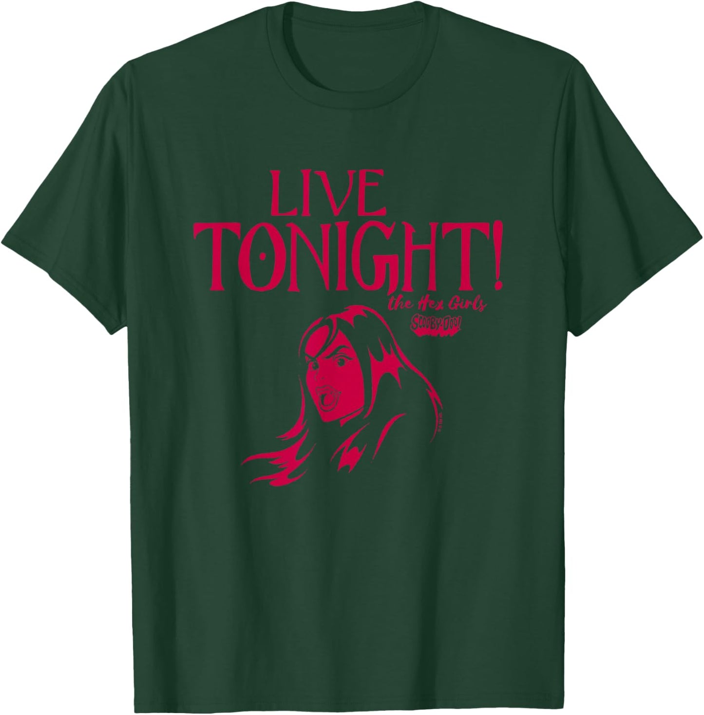 Scooby-Doo Live Tonight! The Hex Girls Silhouette Chest Logo T-Shirt - T-Shirt | Forest