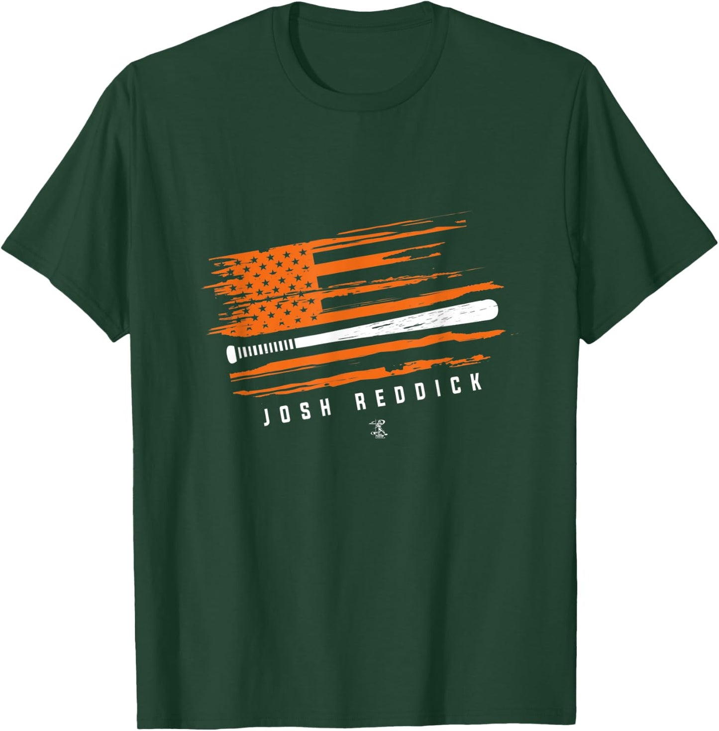 Josh Reddick Baseball Flag Graphic - Apparel T-Shirt - T-Shirt | Forest