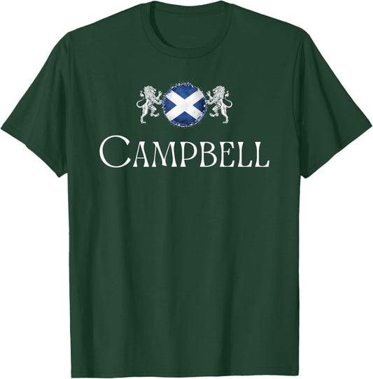 Campbell Clan Scottish Family Name Scotland Heraldry T-Shirt - T-Shirt | Forest